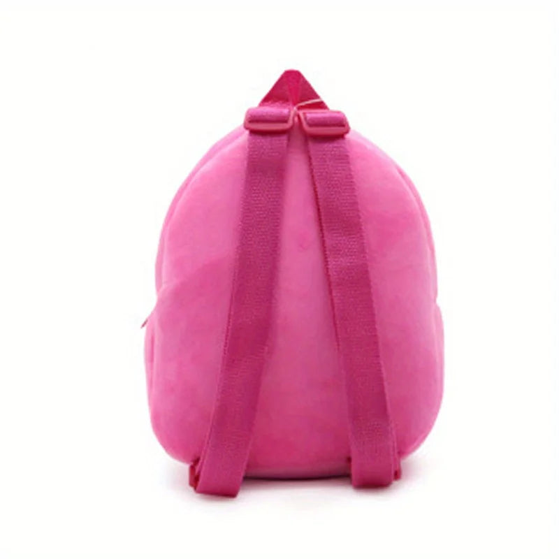 Baby Bags Plush Kid Backpack Cartoon Strawberry Schoolbag Pink Fruit Style Preschool Storage School Bag Birthday Gift for Girls