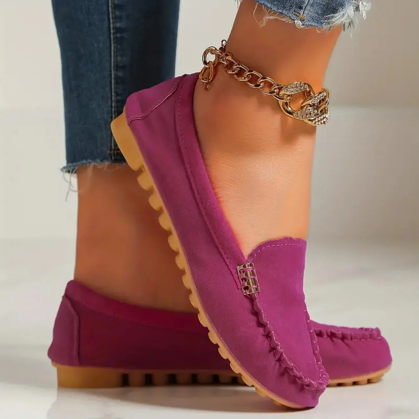 Women Flats Spring Autumn Wear-resisting Loafers Casual Fashion Single Shoes Non-slip Soft Flat Sneakers Women Zapatos De Mujer