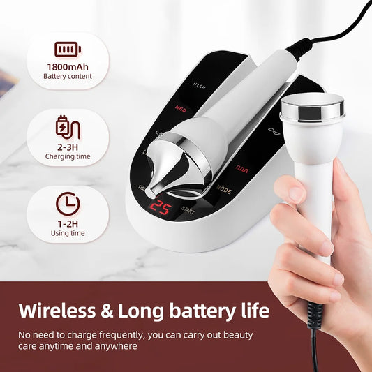 Ultrasound Skin Care Beauty Machine Skin Anti Aging High Frequency Face Eye Massager Ultrasonic Beauty Women SPA Device