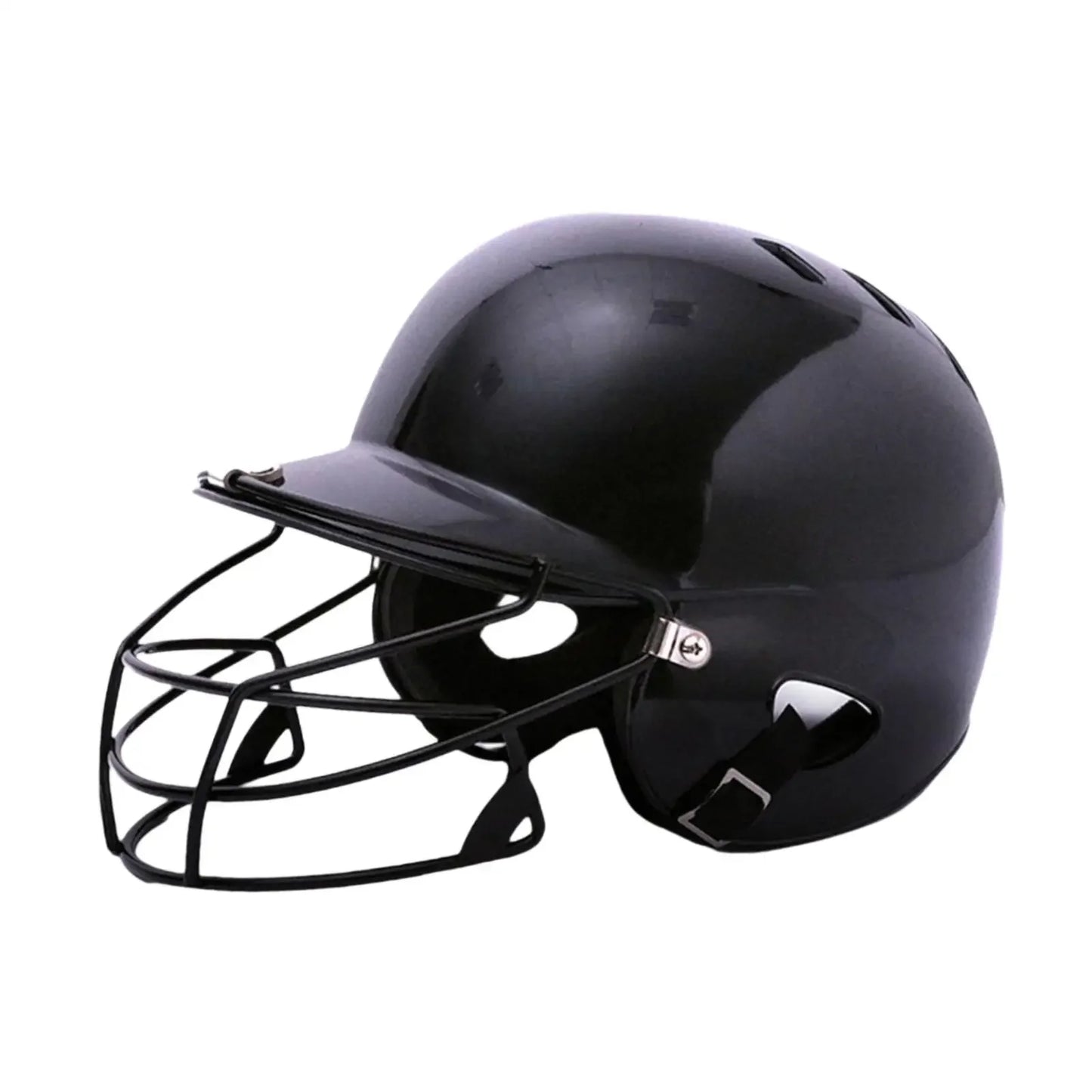 Baseball Head Protection Equipment Double Ear Batting Helmet with Facemask Catcher Mask for Children Sports Outdoor Safety