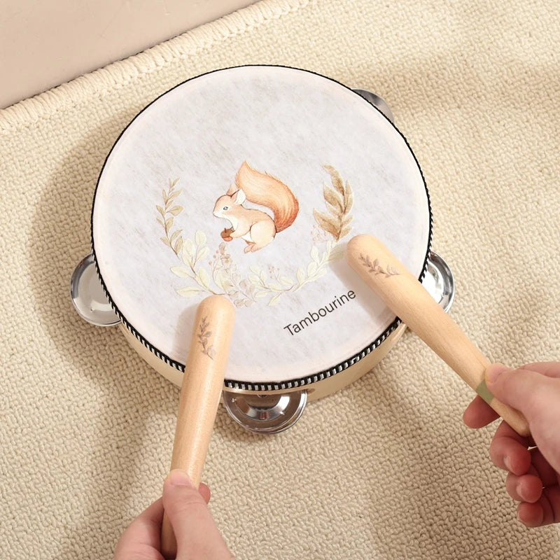 Musical Instruments Wooden Montessori Toys Xylophone, Rattle, Drum，Baby Music Enlightenment Educational Toys Kid Christmas Gifts
