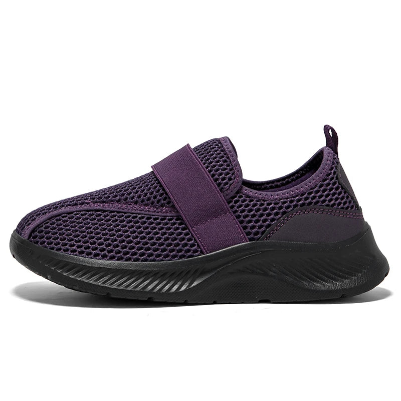 Wide Toe Box Elderly Shoes Comfort Walking Sneakers Diabetic Shoes Orthopedic Bunion Swollen Foot Hallux Valgus Thumb Eversion
