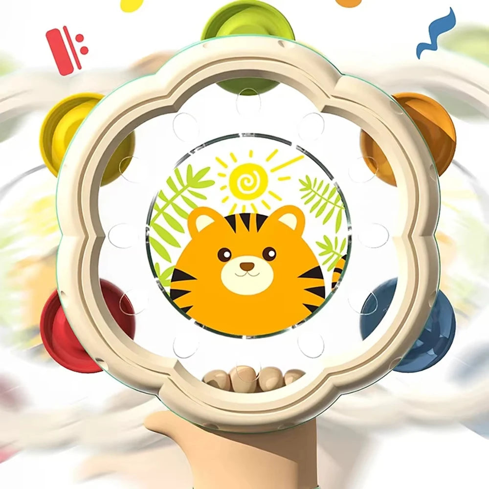 Montessori Musical Instruments Hand Drum Shaking Rattles Infant Kids Harmonica Music Educational Toys Baby Toys 6 12 Months