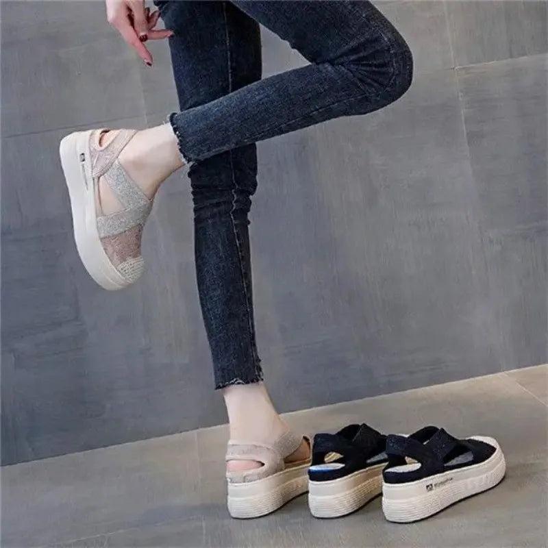 Low Women Footwear Slip On Ladies Shoes Loafers High Platform Offers High Quality Spring Sale With Price Offer Trends 2025 39 A