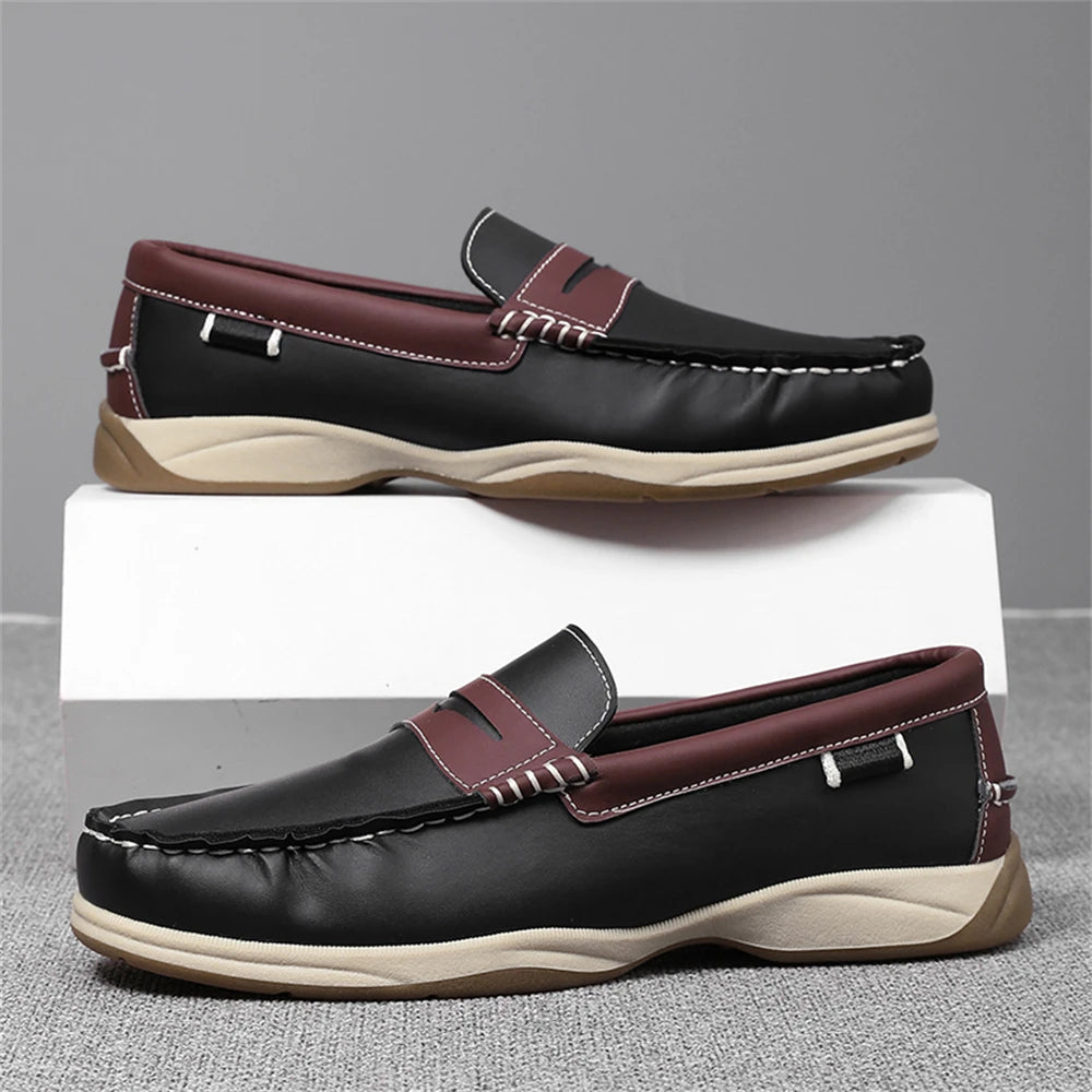 Men's Business Casual Loafers Shoes for Office Travel And Vacation Durable Elegant TPR Outsole Formal Shoes