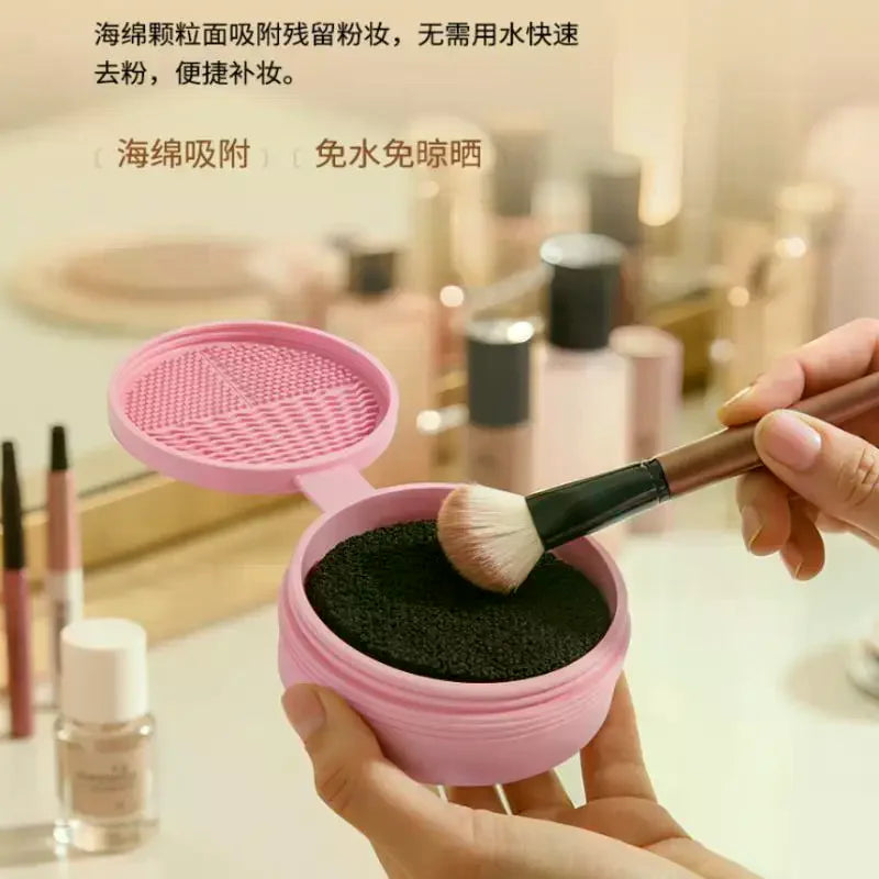 Makeup Brush Cleaning Box Sponge Eyeshadow Brushes Quick Clean Dry Cleaner Cosmetic Wash Clean Powder Tool Makeup Accessories