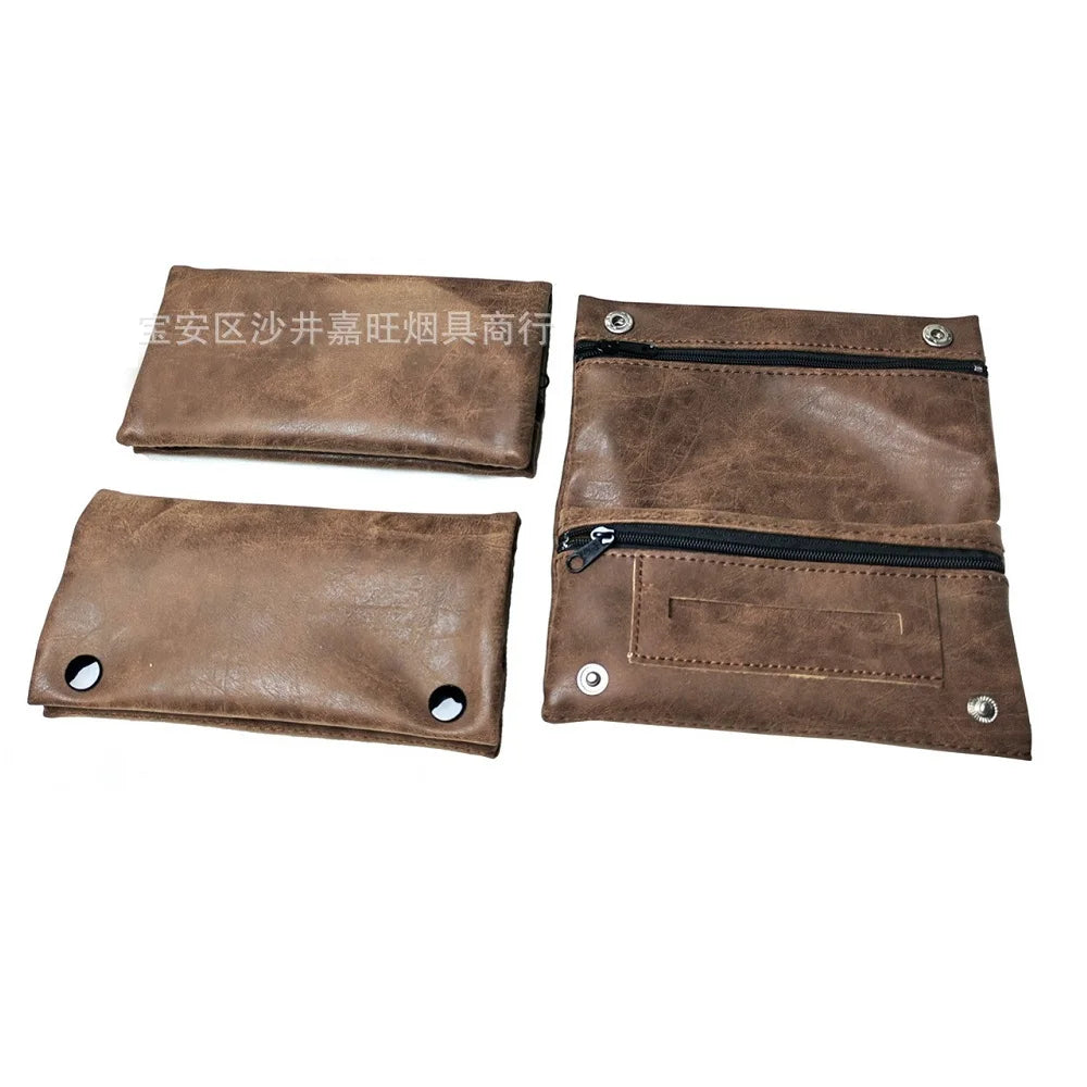 Smoking Pipe Cigarette Rolling Papers Storage Bag Tobacco Pouch Bag Wallet Bag Tobacco Herb Bag Pouch Case for Cigarets Accessor