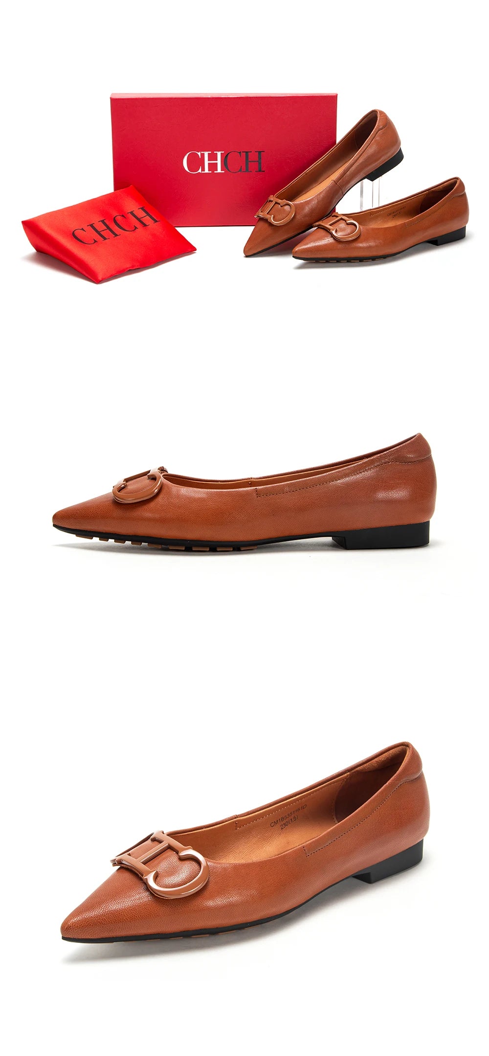 Pointed Toe Design Pure Simple Women's Flat Shoes Wear Comfortable Fashion Solid Women's Casual Shoes Vintage Classic