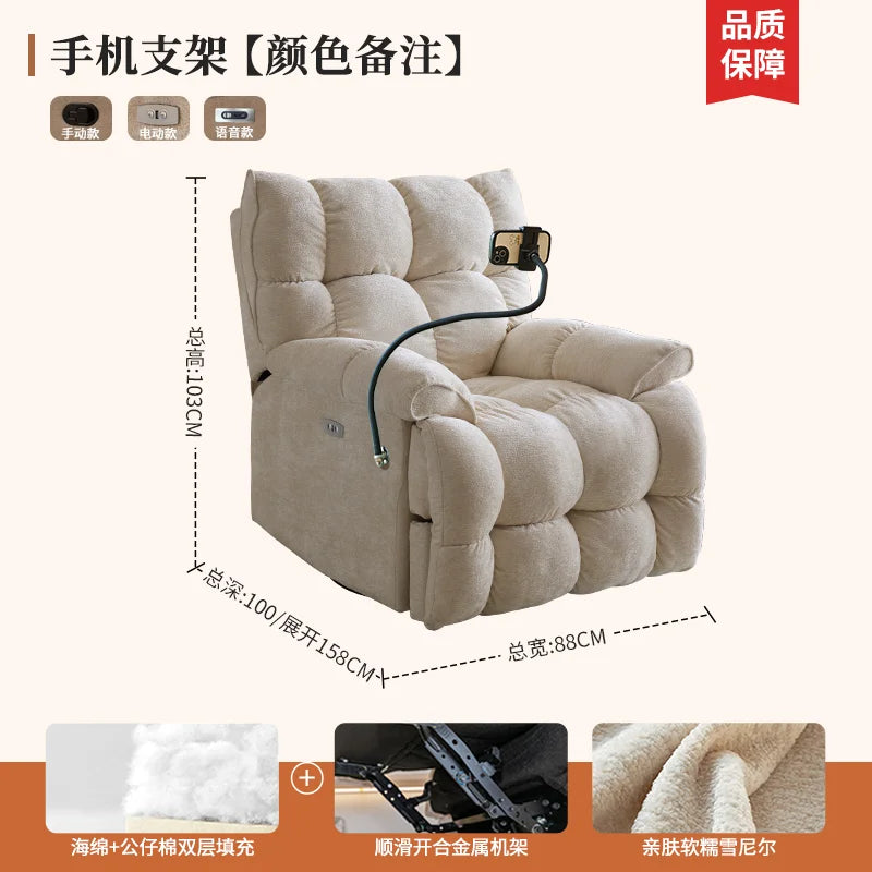 Recliner Europe Living Room Sofas Comfortable Adults Minimalist Design Sofa Cinema Lounge Muebles Para Habitacion Furnitures
