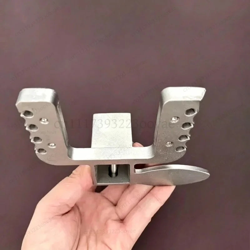 Slingshot Bow Head Spare Parts Stainless Steel For Round Flat Rubber Band Dual‑Purpose 8‑Strand Catapult Fitting Parts