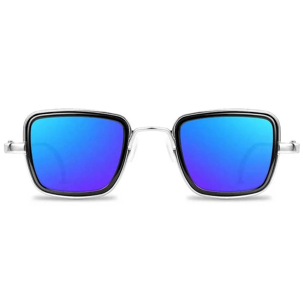 Lightweight Retro Square Sunnies Gradient Sunshade Eyewear Unisex Polarizing Lens Sunglasses Alloy Indian Style Anti-UV Glasses