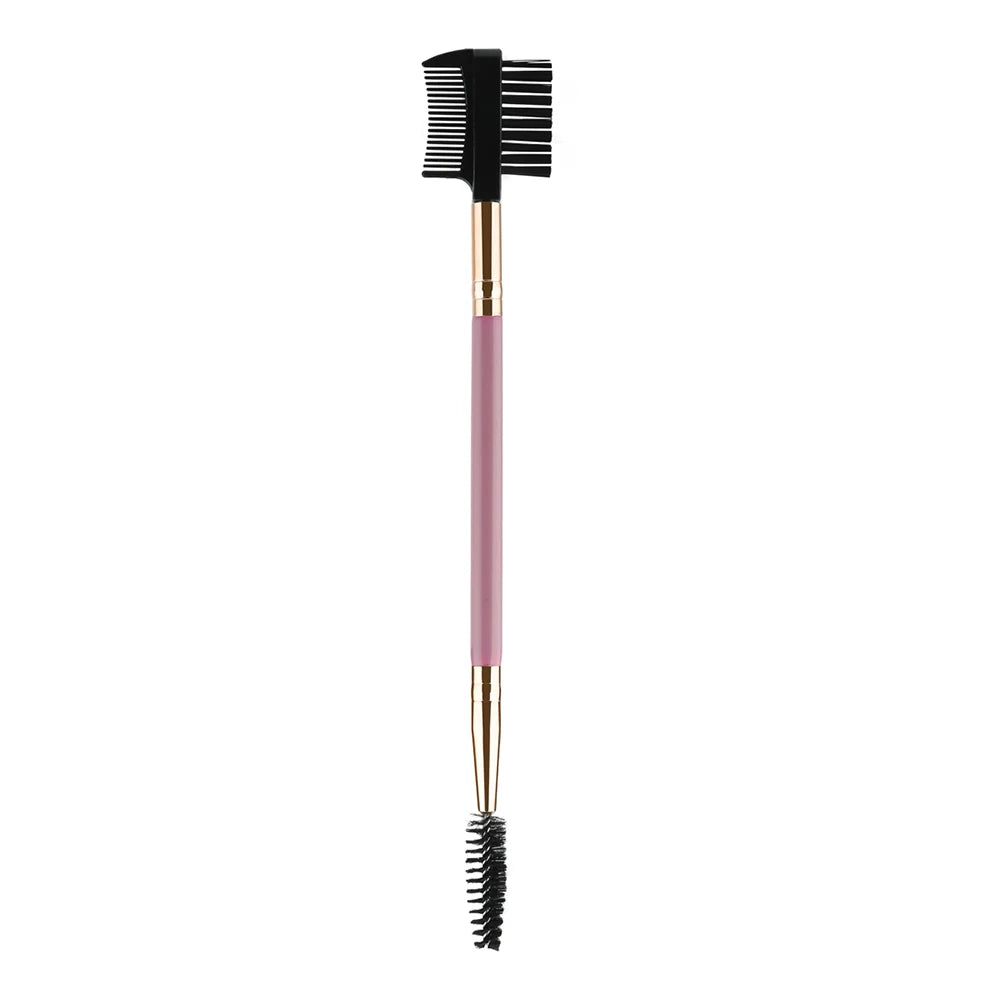 1/2/5PCS 3 Head Eyebrow Eyelash Shaper Double Head Brush Makeup Grooming Tool Cosmetic With 3 Different Spoolie Brushes