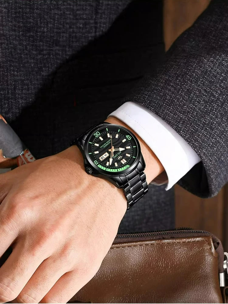 AILANG Men's Automatic Mechanical Watch Luxury Sports Waterproof Multi-Functional Wristwatch with Calendar Fashionable Brand