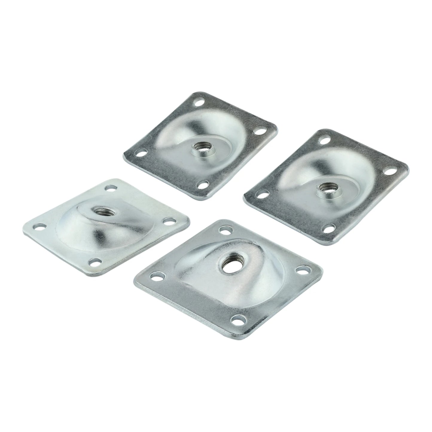 4Pcs Furniture Legs Fixing Attachment Plates Table Sofa Feet Support Hardware Home Cabinet Furniture Mounting Bracket 49*49*2mm