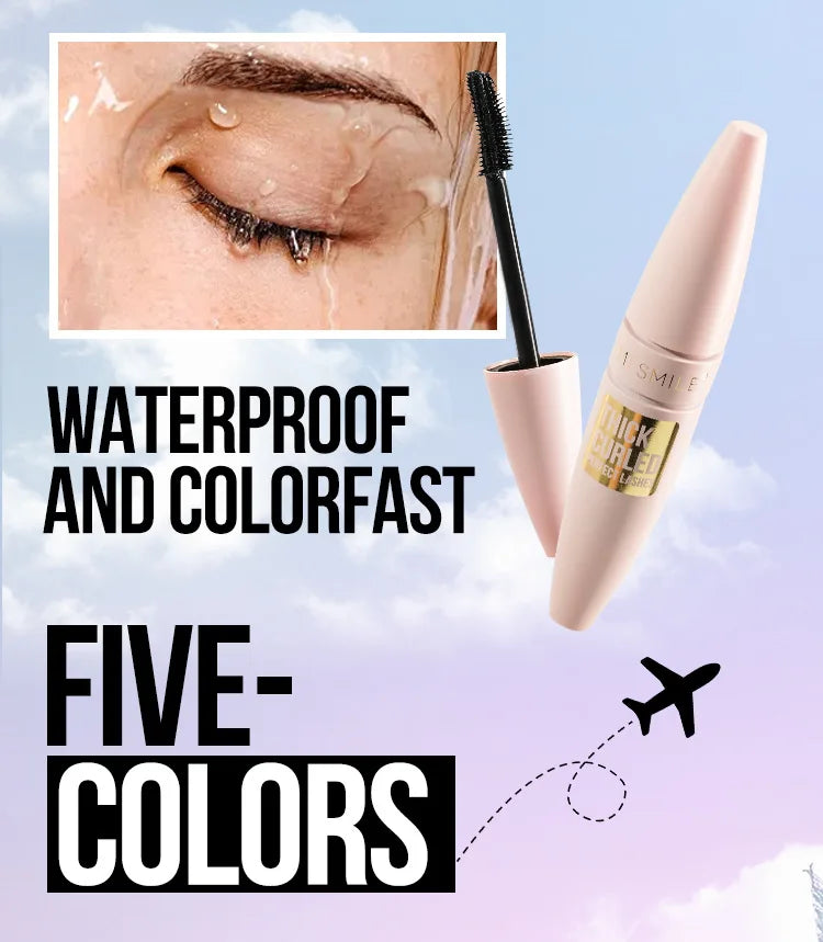 Colorful Mascara Thick Curl Waterproof Natural Eyelash Lengthens Long Lasting Quickly Dry Blue Brown Black Mascara Eye Makeup