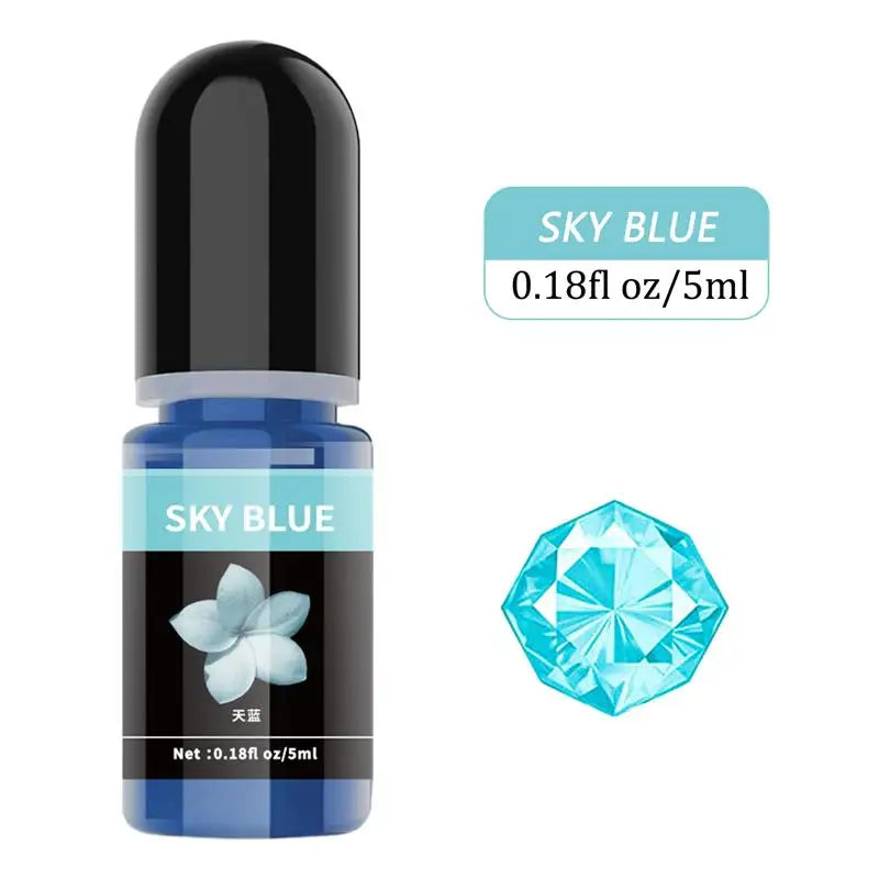 Epoxy Resin Pigment 5ml Liquid Epoxy UV Resin Dye Transparent Colorant For UV Resin AB Glue Coloring DIY Resin Art Jewelry Makin