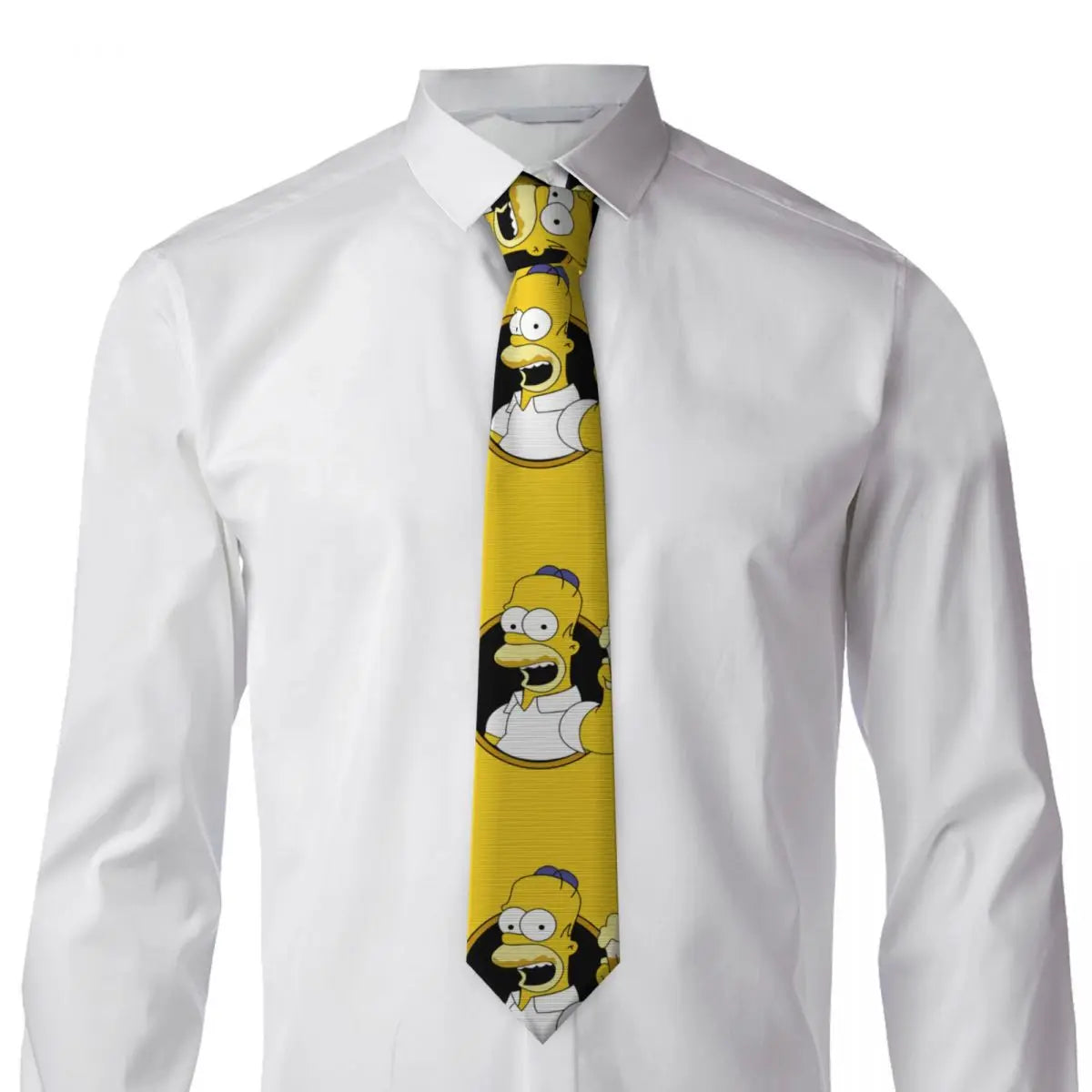 Personalized The S-Simpsones Homer Neck Ties Men Formal Silk Wedding Neckties