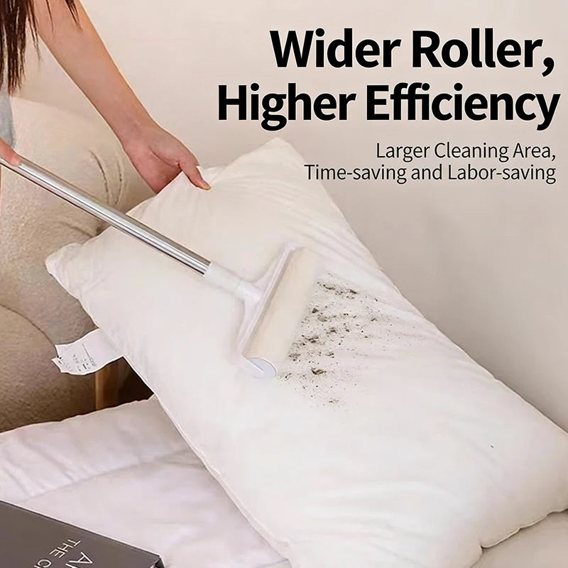 Adjustable Handle 93cm Lint Roller With Adhesive Sheet Powerful Cleaning Aid For Pet Hair