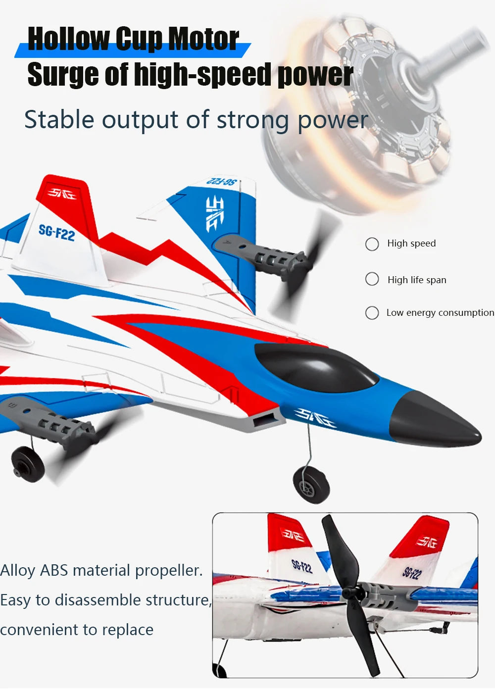 RC Plane F22 Stunts Plane 2.4G Radio Control Glider Remote Control 3D Plane Glider Airplane EPP Foam Boys Toys for Children