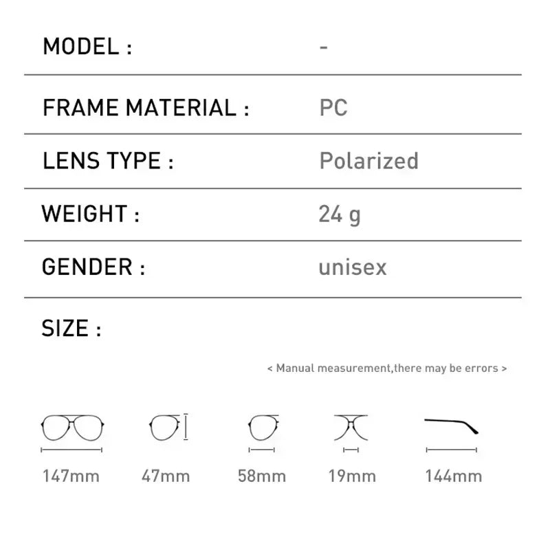 Polarized Classic Sunglasses Men Women Brand Design Driving Square Frame Sun Glasses Male Goggle UV400 Gafas De Sol