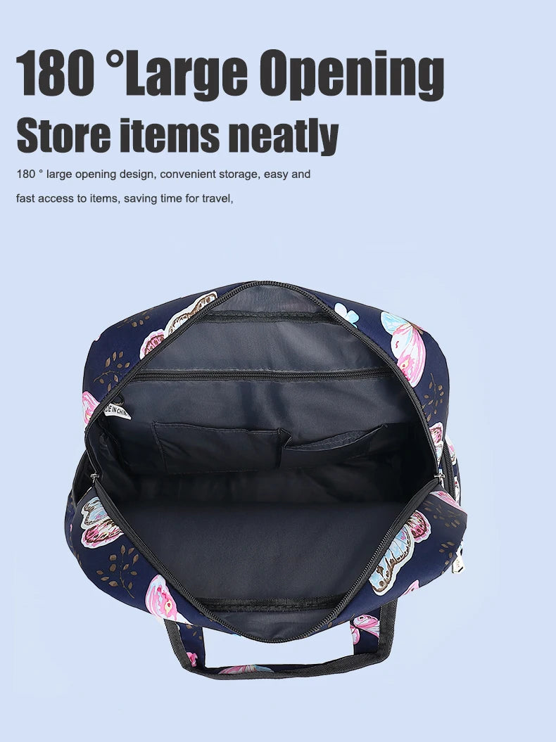 Large Capacity Tote Bags For Women Shoulder Side Bag Fashion Space Shopper Shopping Bags Cute Ladies Tote Trolley Bag Waterproof