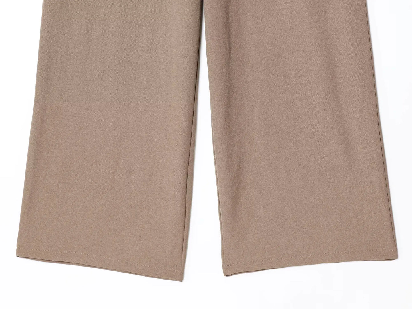 Wide Leg Pants 2 Pieces Sets For Women Side Button Half Sleeve Shirt Top Trousers Women's Suit 2025 Casual Woman Outfits