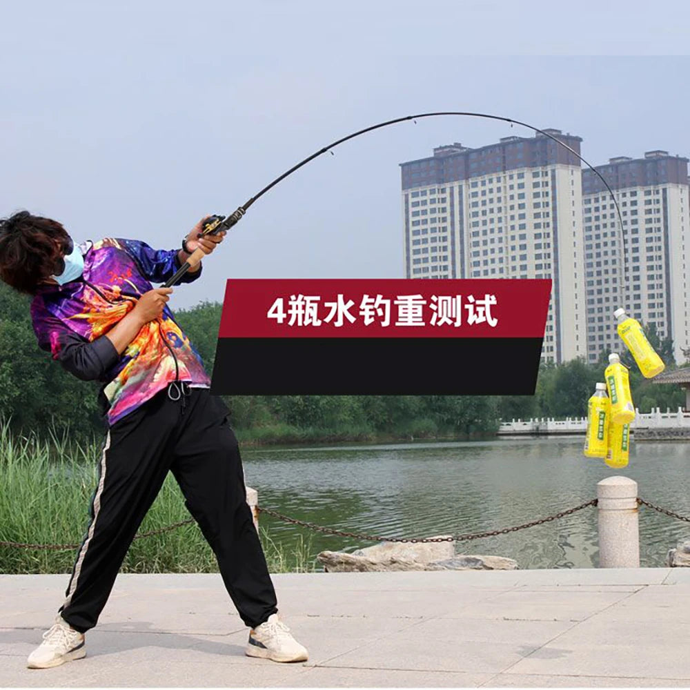 Bait Weight 8-25g Spinning Casting Rods Fishing Pole Tackle 1.5M/1.8M/2.1M/2.4M Telescopic Lure Rod Carbon Cork Wood Handle New