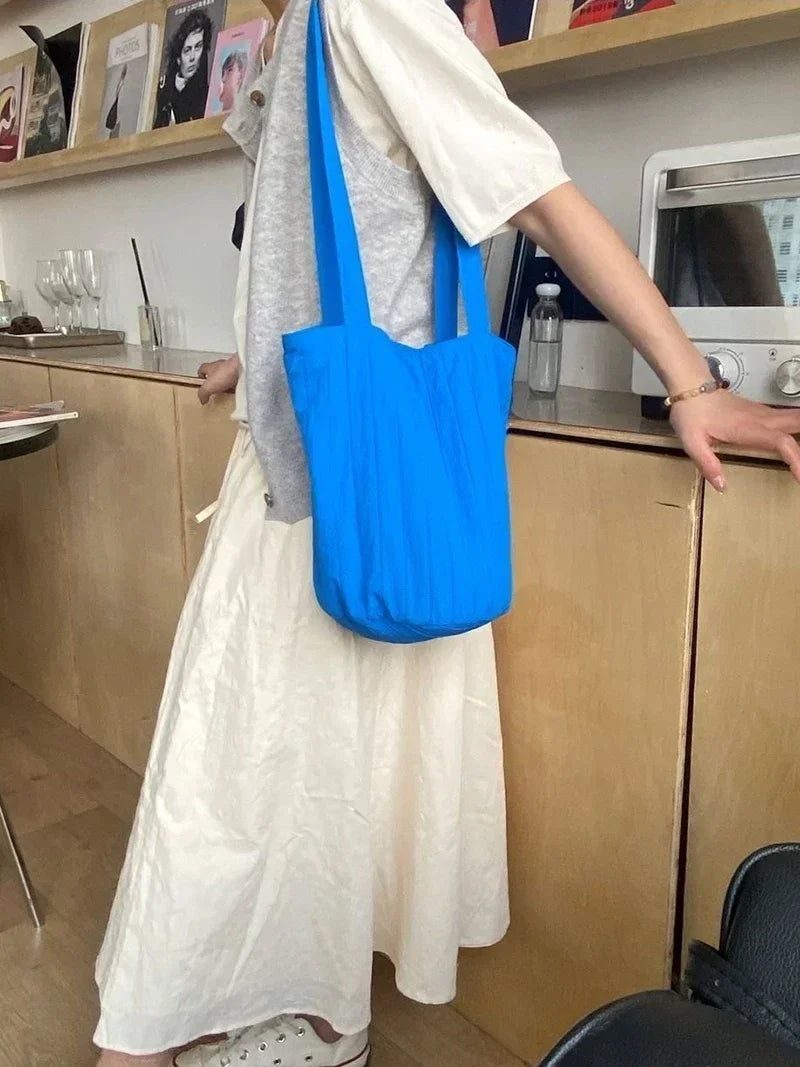Casual Fashion Bag for Women Shopper Handbags Environmental Storage Reusable Shoulder Tote Bag School Bags Girl Designer Bag