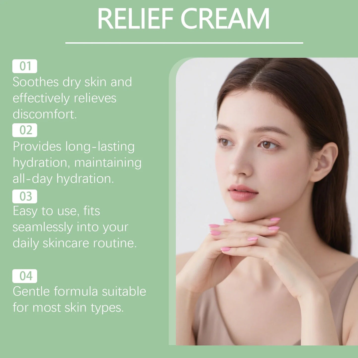 Camellia Sinensis Leaf Skin Care Cream Hydrating Gentle Smooth Skin Lightweight Soothe Skin Folds Deep Moisturizer Facial Health