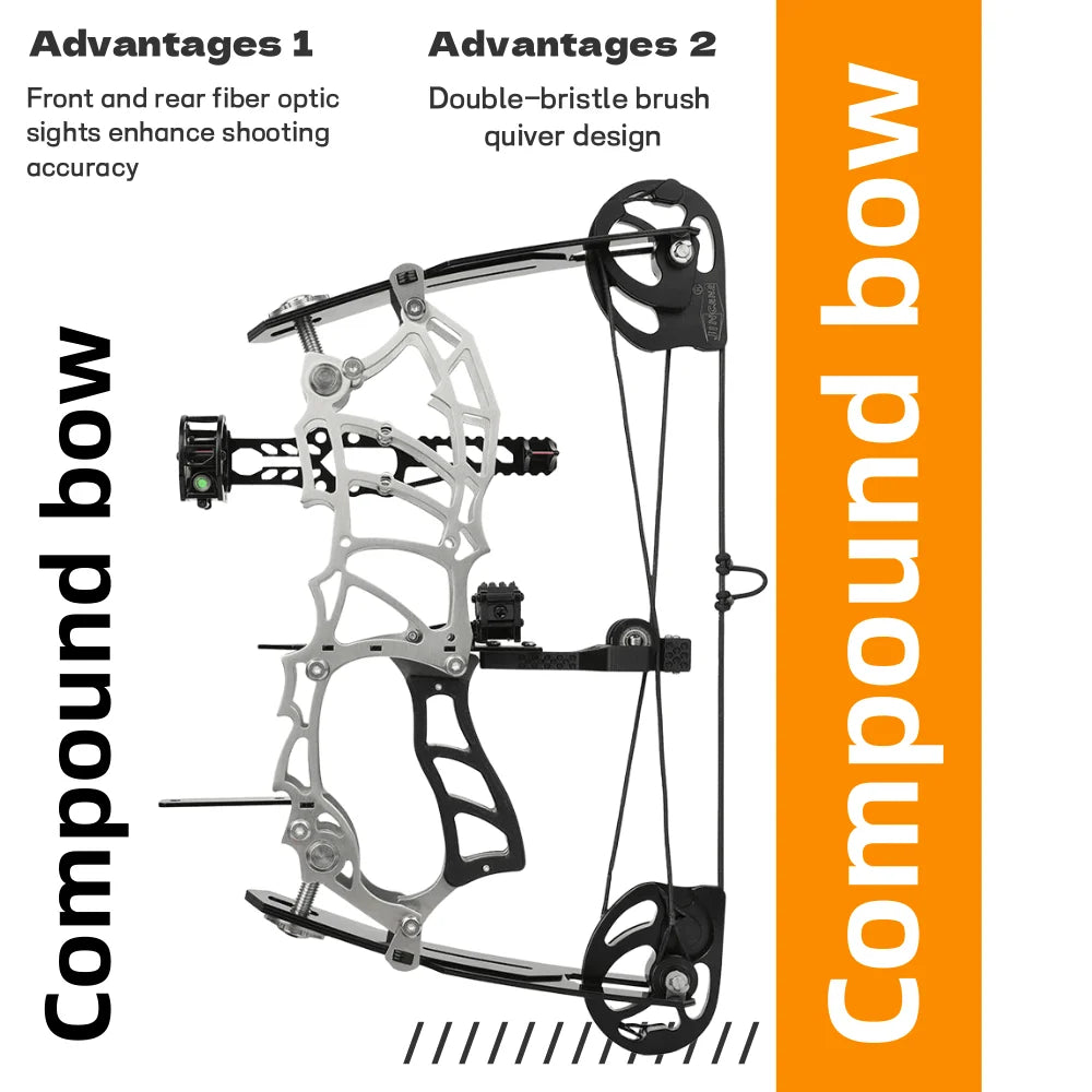 Archery Compound Bow 10lbs/12lbs/16lbs/15-32lbs High-Elastic Steel Limbs Suitable Beginners Target Shooting Outdoor Practice