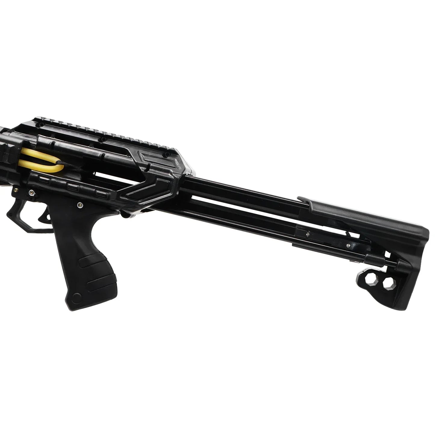 Black Long Hunting Shooting Large Slingshot Outdoor Professional Shooting Equipment Long Rubber Band Slingshot