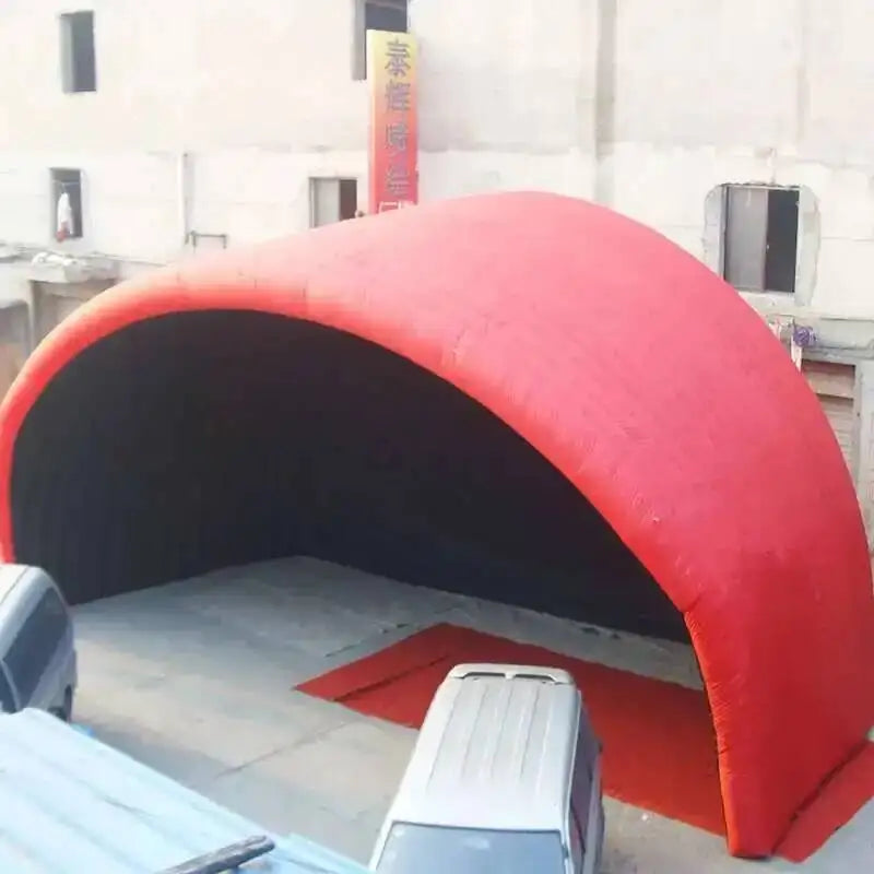 Giant Red Tent While Iatable Stage Cover Shelter Air Roof For Outdoor Activities And Promotion Display