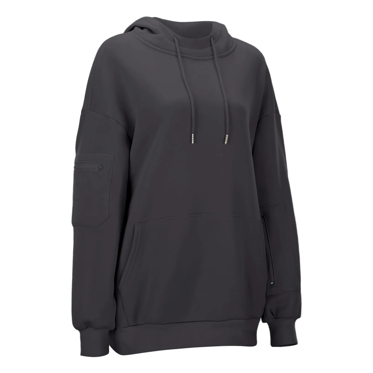 Oversize Hooded Sweatshirt Women With Eye Mask Solid Color Loose Casual Hoodies Sport Running Plus Size Sweatshirt Pullover
