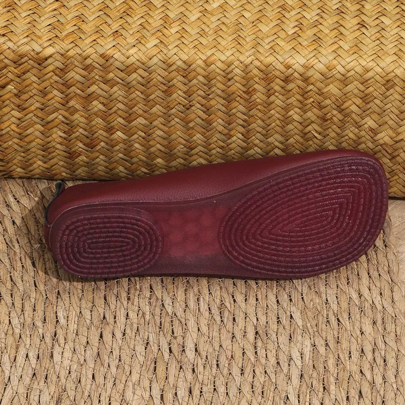 Women's Flat Shoes Soft and Comfortable Walking Light Non-slip Loafers Fashion Women's Leather Shoes Spring and Autumn 2024 New