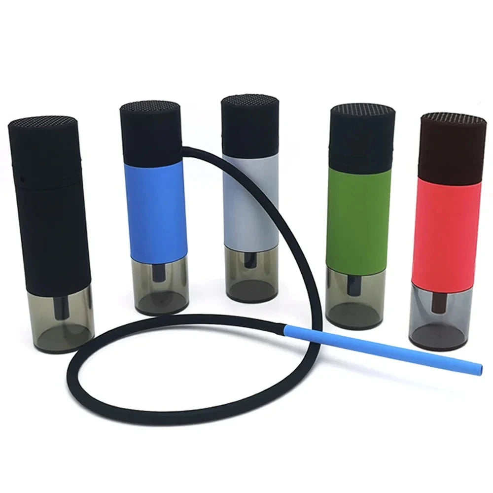 Acrylic&Silicone Hookah Bottle Portable Shisha for Home Car Picnic Beach Travel Chicha Narguile Smoking Accessories