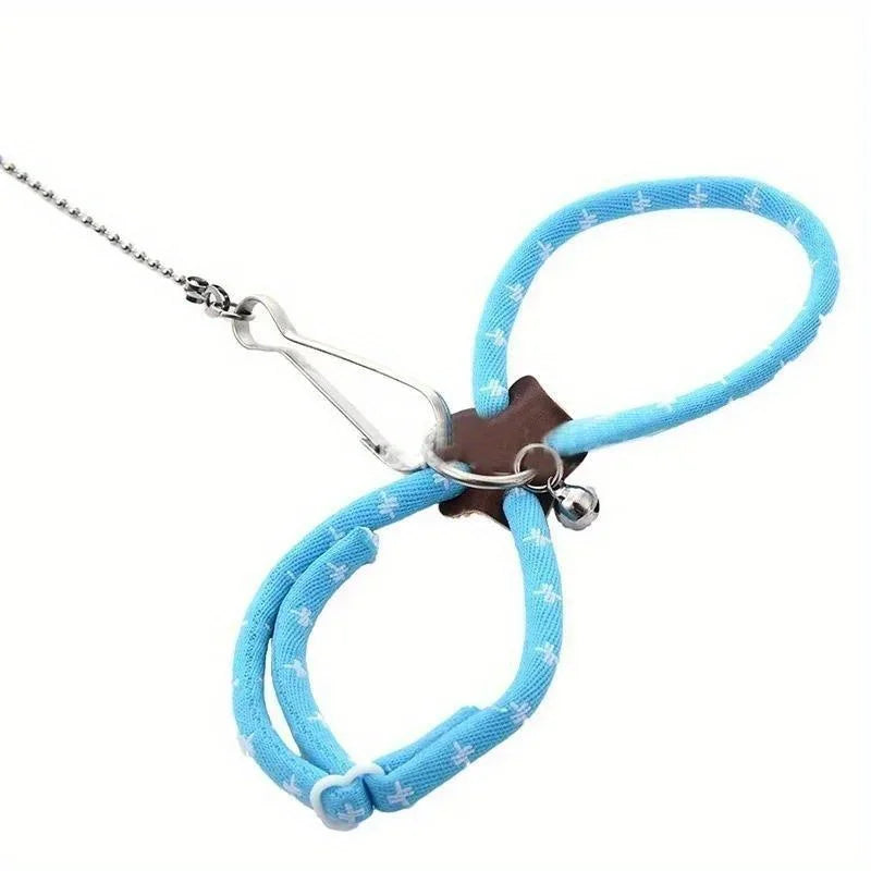 New Small Pet Adjustable Soft Strap Leash Bird Parrot Mouse Hamster Ferret Rat Pet Pig  Hamster  To Prevent