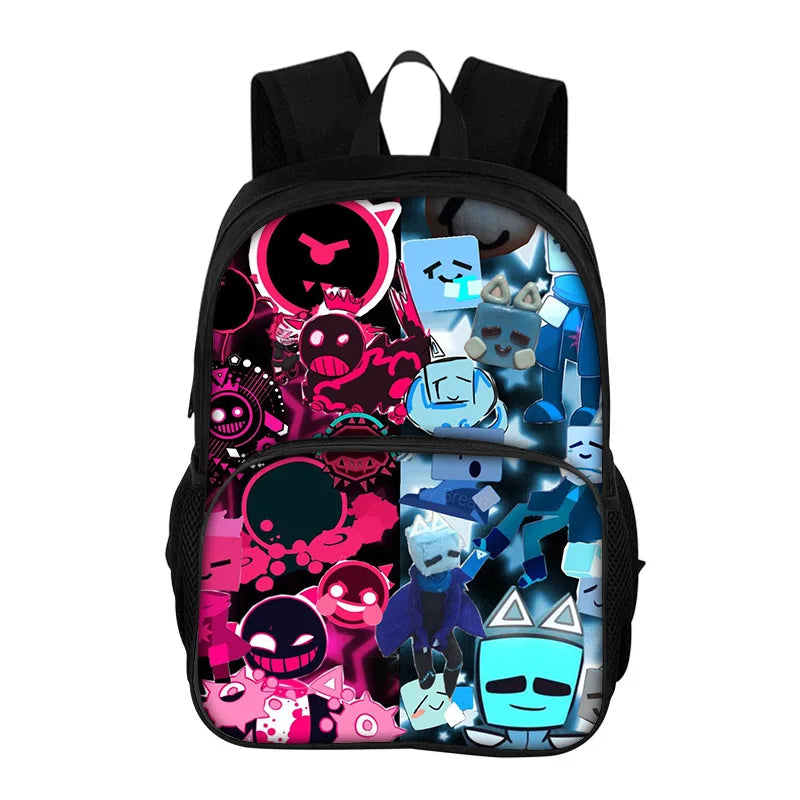 Kids Backpacks Just Shapes & Beats Student Anime School Bags Children Outdoor Sport Travel Rucksack Gift