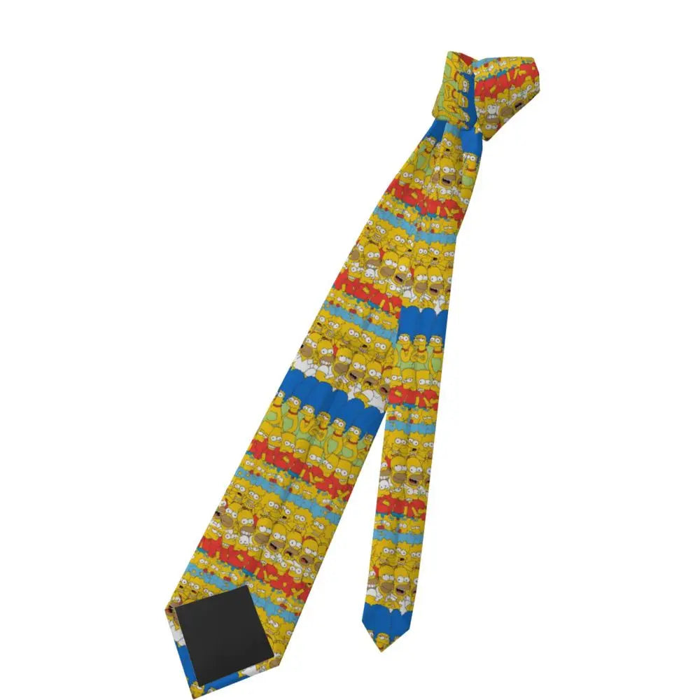 Personalized The S-Simpsones Homer Neck Ties Men Formal Silk Wedding Neckties