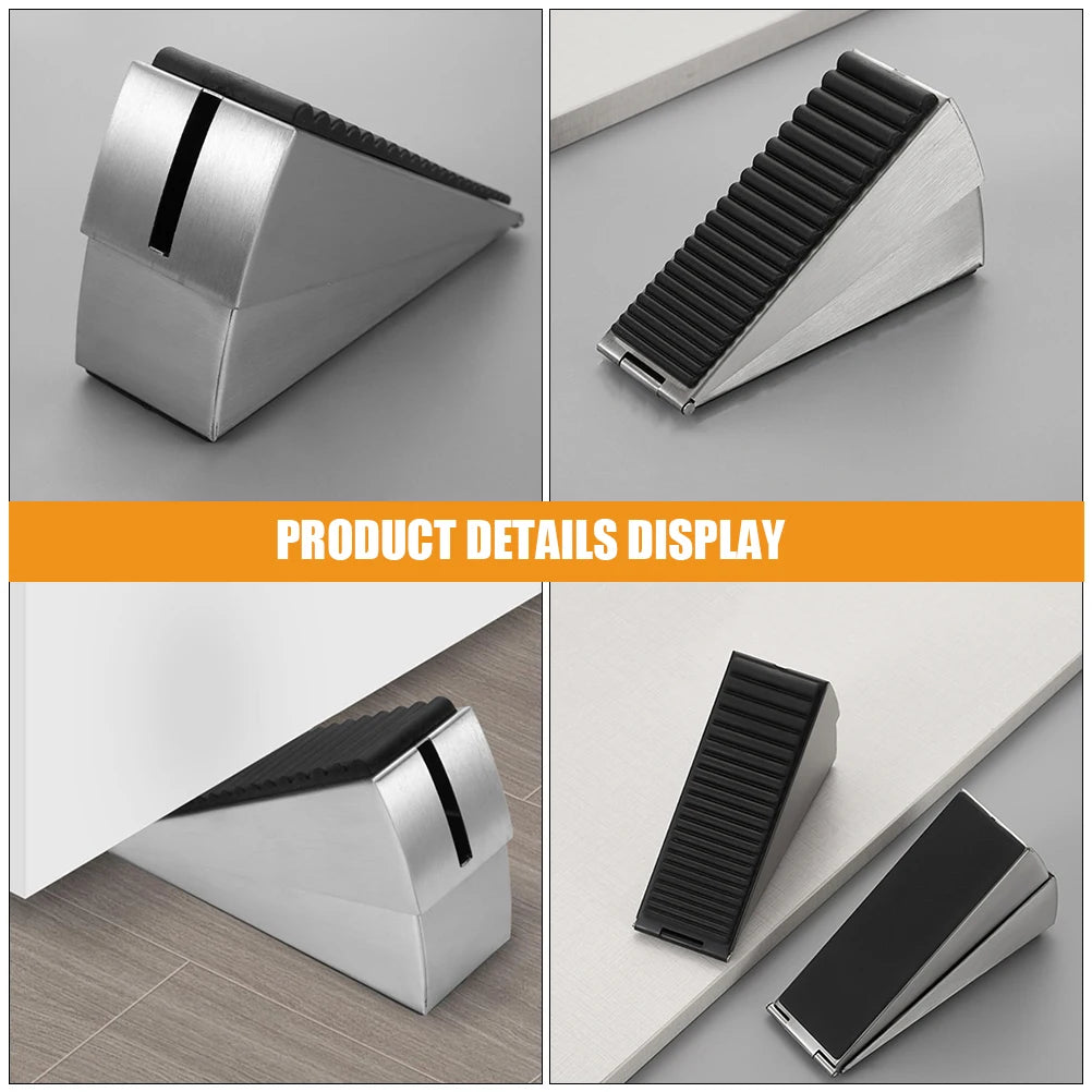 Heavy Duty Wedge Door Stop Anti Wind For Garage Steel Doors Sliding Stoppers Security Keep Open Door Holder Door Blocker Door