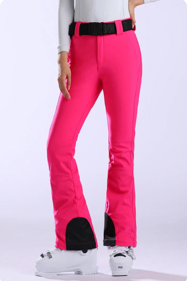 Winter New Skiing Pants Women Slim Fit Snow Trousers Outdoor Warm Sweat Pants Windproof Ski Pants Waterproof Snowboard Clothes