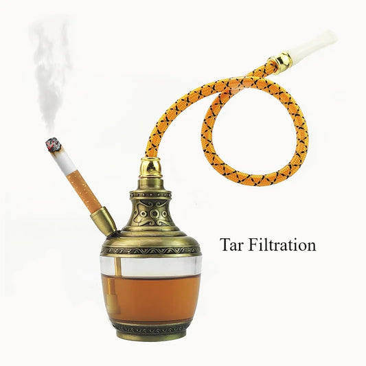 3 in 1 Portable Hookah Shisha Water Pipe Filter Cigarette Smoking Shredded Tobacco for Water Pipes Holiday Gifts for Boyfriend