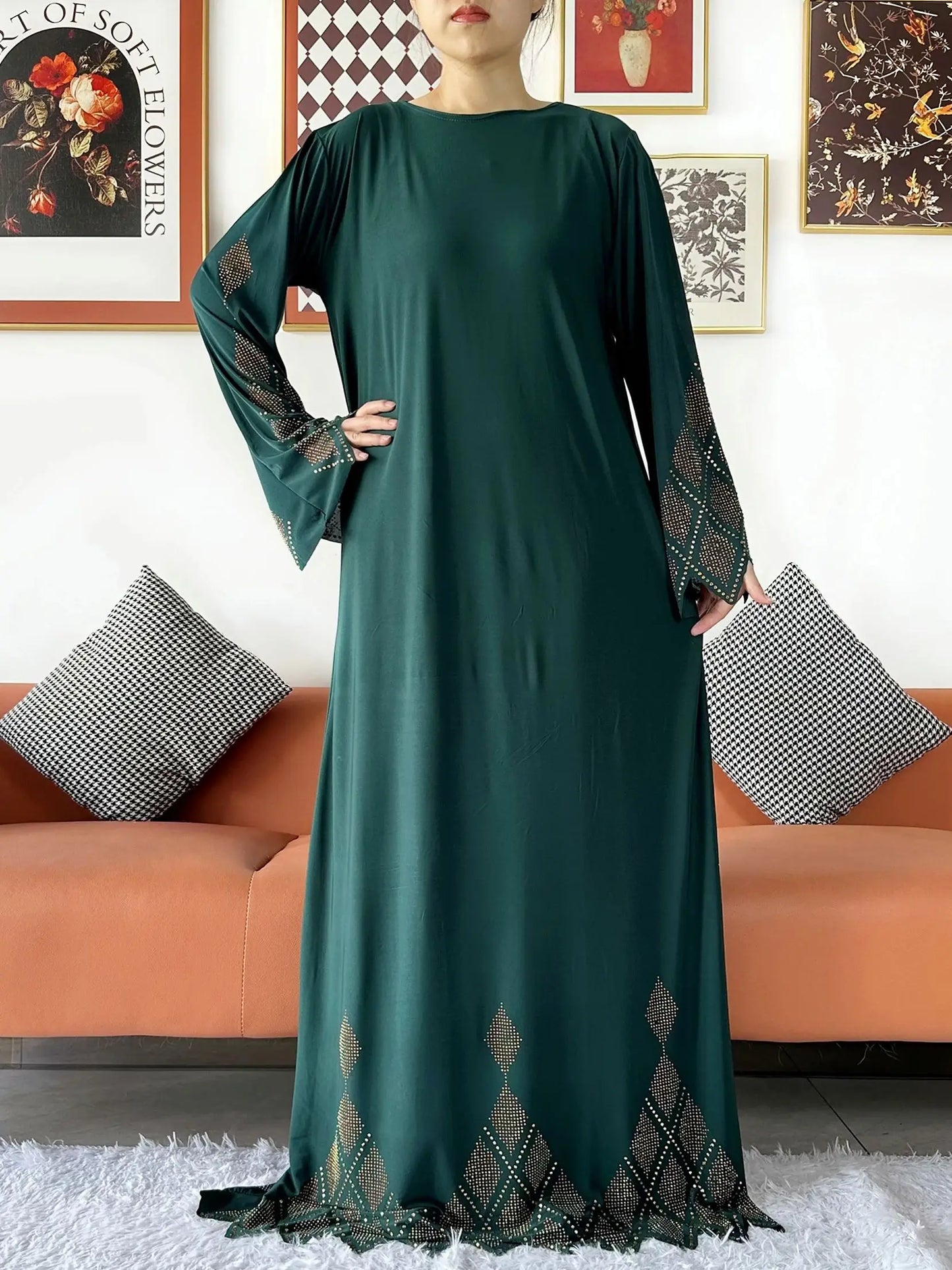 2025 Islamic Women's Hijab Scarf Long Dress Sets Prayer Garment Set Long Khimar Dress And Hijab Combo for Ramadan Daily Wear