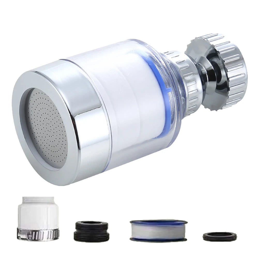 Faucet Water Clean Filter Purifier 360 Degree Rotating Anti-splash Filter Element Water Saving for Household Kitchen Bathroom