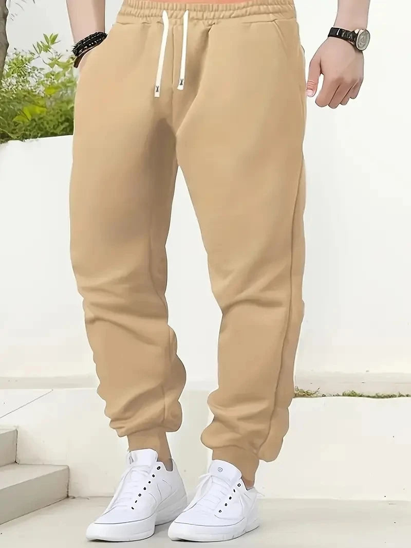 Men's Casual Long Pants Fashionable Multi-Functional Gym Running Trousers Comfortable Soft Quality Daily Wear Sportswear