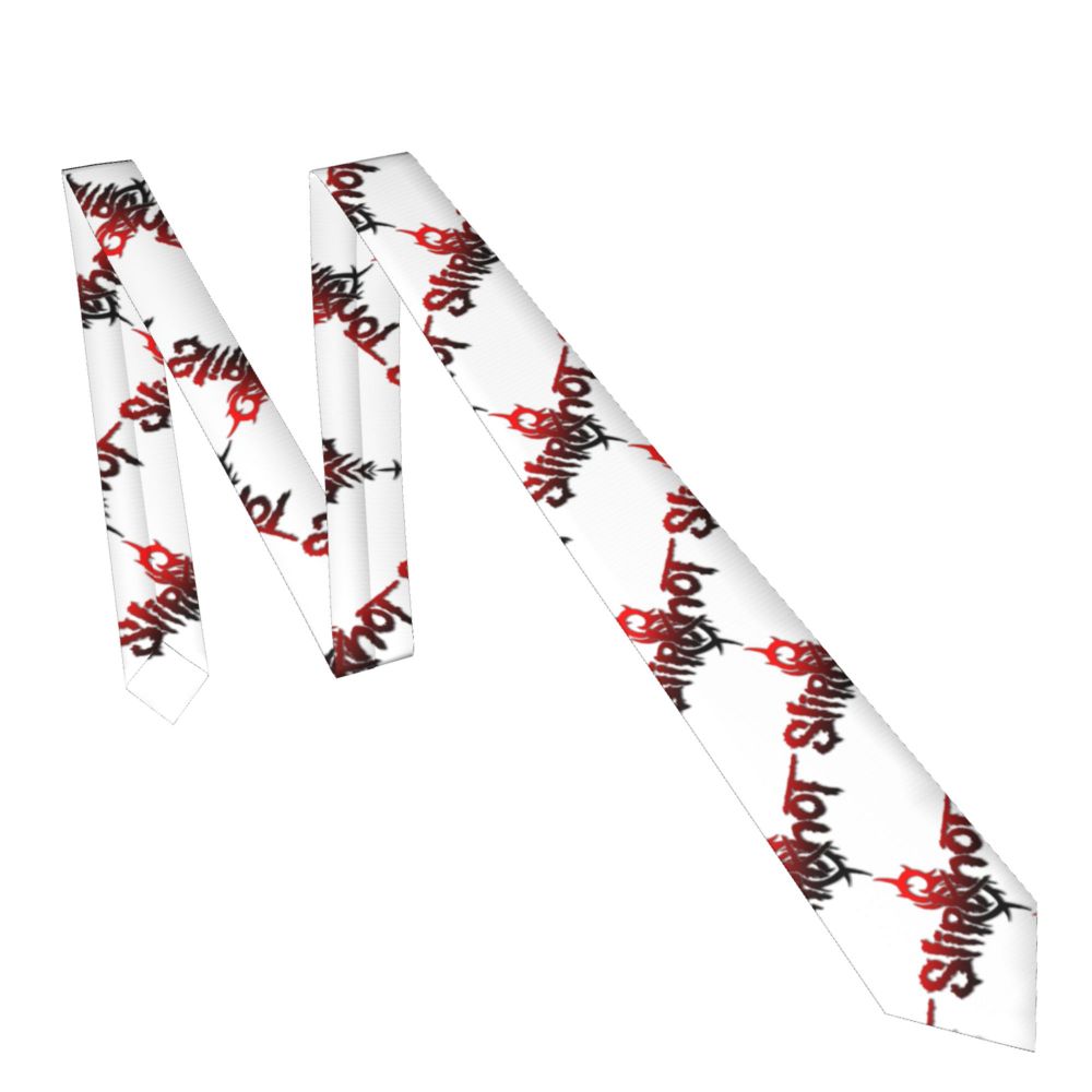 Slipknots Neckties Men's Customized Silk Heavy Metal Rock Music Gift Neck Tie for Office