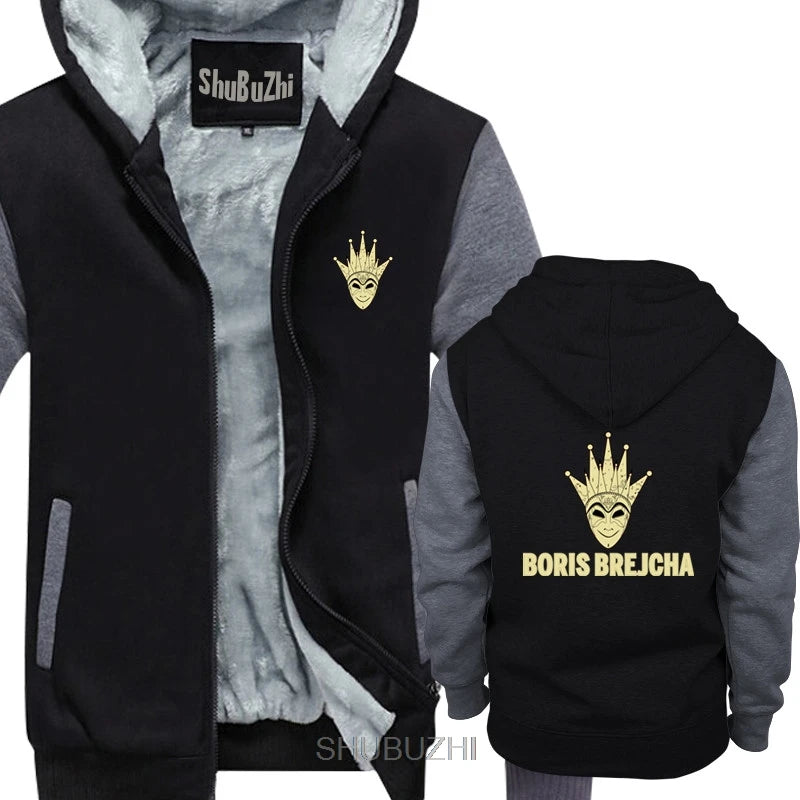 DJ BORIS BREJCHA men thick hoodies High-Tech Minimal Techno Music Unisex & Kids A37 Cartoon male hoody men New Fashion sbz6487