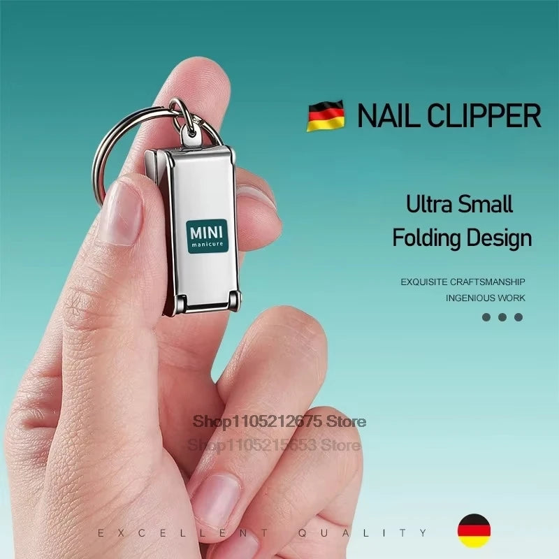 Nail Clippers Collapsible Portable Travel Fingernail Nail Scissors Cutter Stainless Steel Manicure Tools