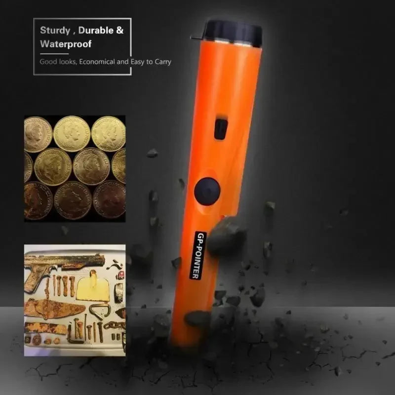 Metal Detector Outdoor Adventure Handheld Metal Detector Pinpointer   Finder Waterproof 360° Side Scan Metal Detector Rod