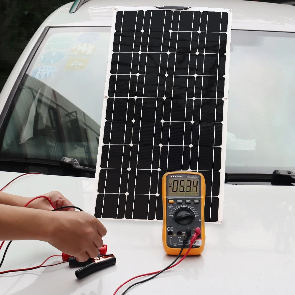 Solar panel 18v 120w 240w 360W 1200w flexible solar panels power 12v 24V charging for balcony light car Motorhome Boat yacht