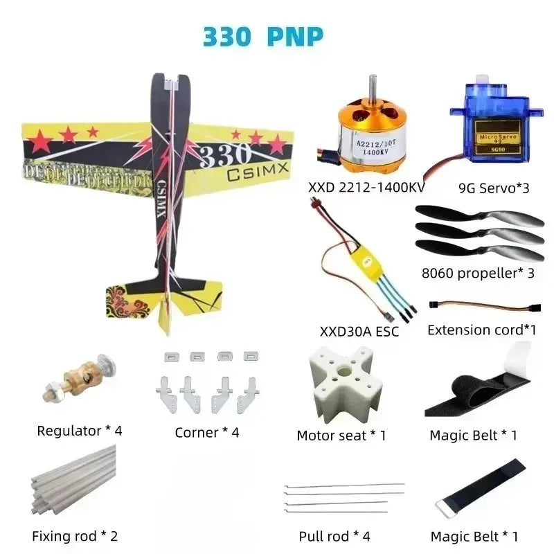3D Mercury Fixed-wing Aerobatic Magic Board Plane Rc Airplane Take Your RC Flying To The Next Level KIT DIY Remote Control Plane